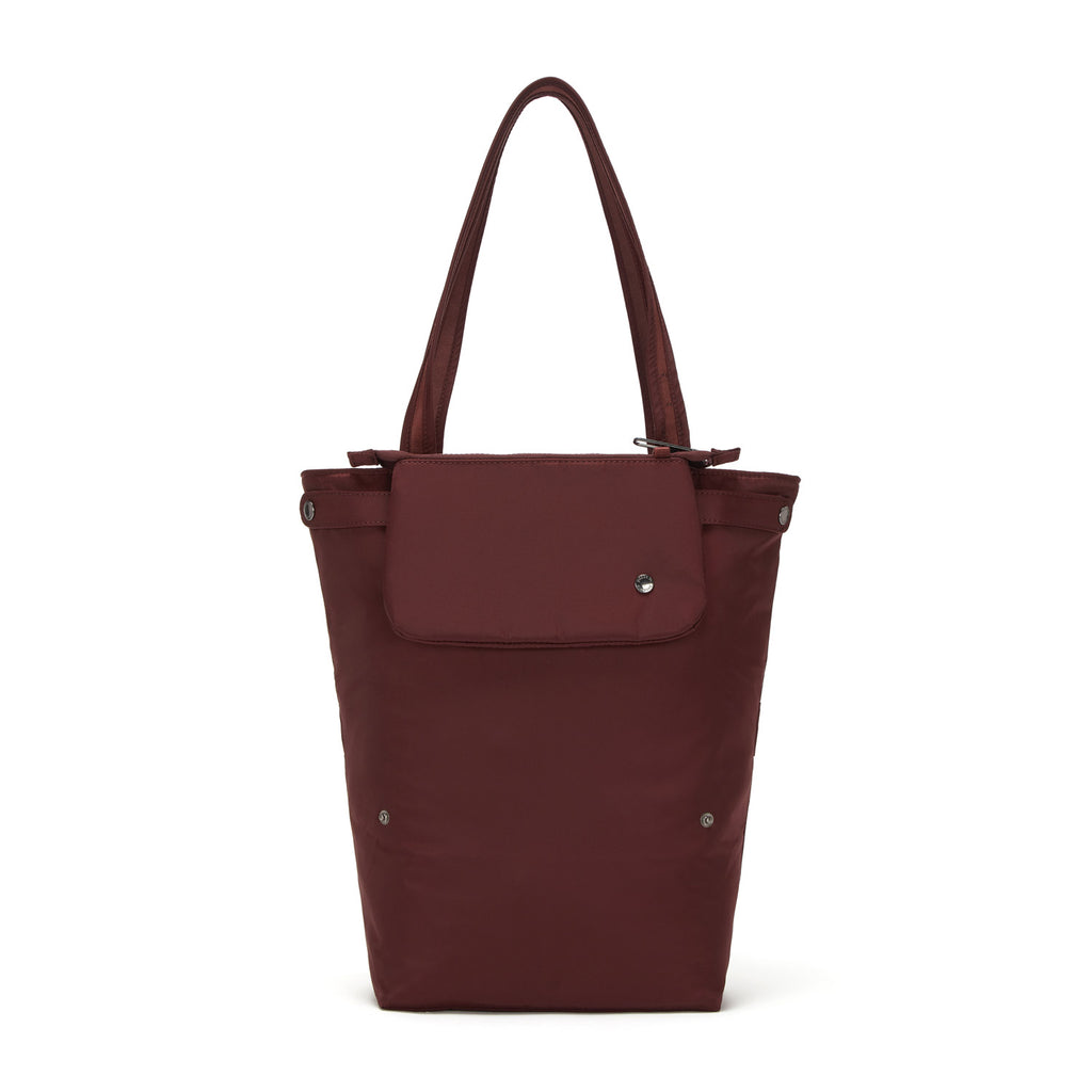 Citysafe CX Anti-Theft Packable Vertical Tote, Merlot