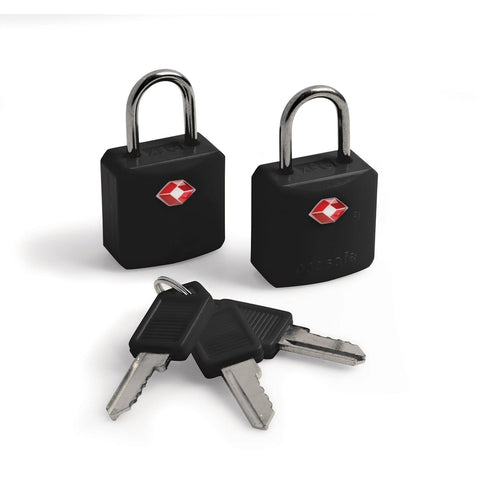 Prosafe 620 TSA Accepted Key Luggage Padlocks, Black