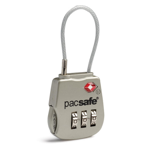 Prosafe 800 TSA Accepted Combination Cable Padlock, Silver