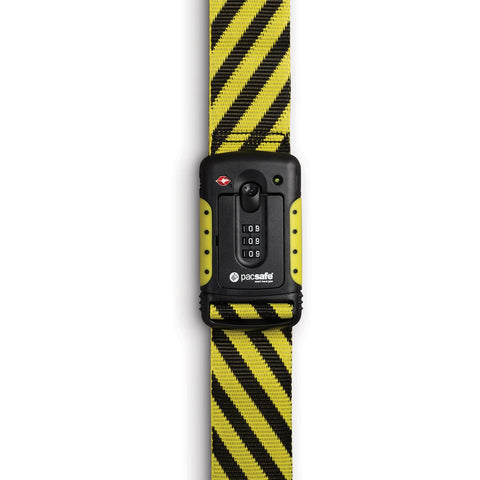 Strapsafe 100 TSA Accepted Luggage Strap, Yellow & Black