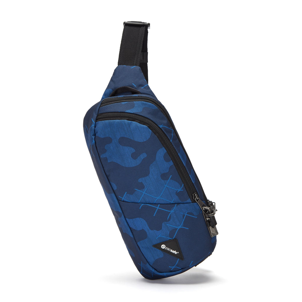 Vibe 150 Anti-Theft Sling Pack, Blue Camo